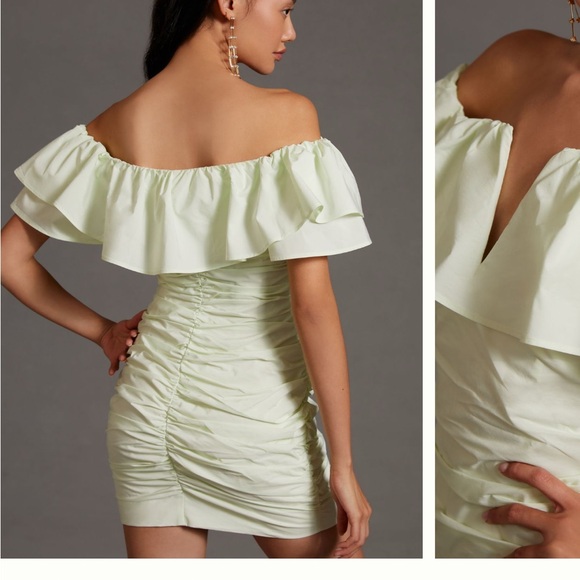 Anthro MAEVE Strapless Ruffle Dress - Picture 2 of 7
